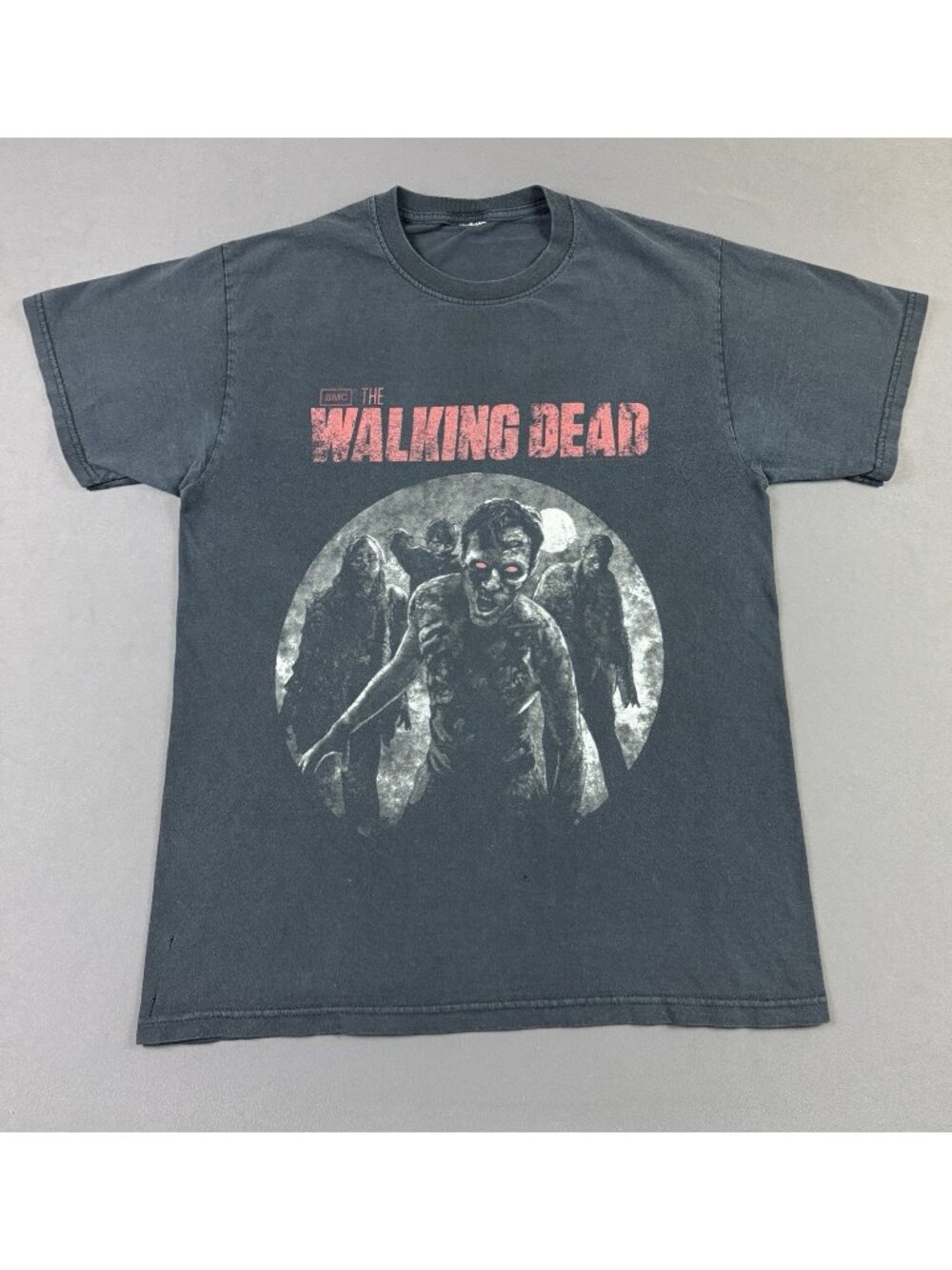 Rare Vintage Y2K The Walking Dead Zombie TV Show Movie Promo Art Halloween Black